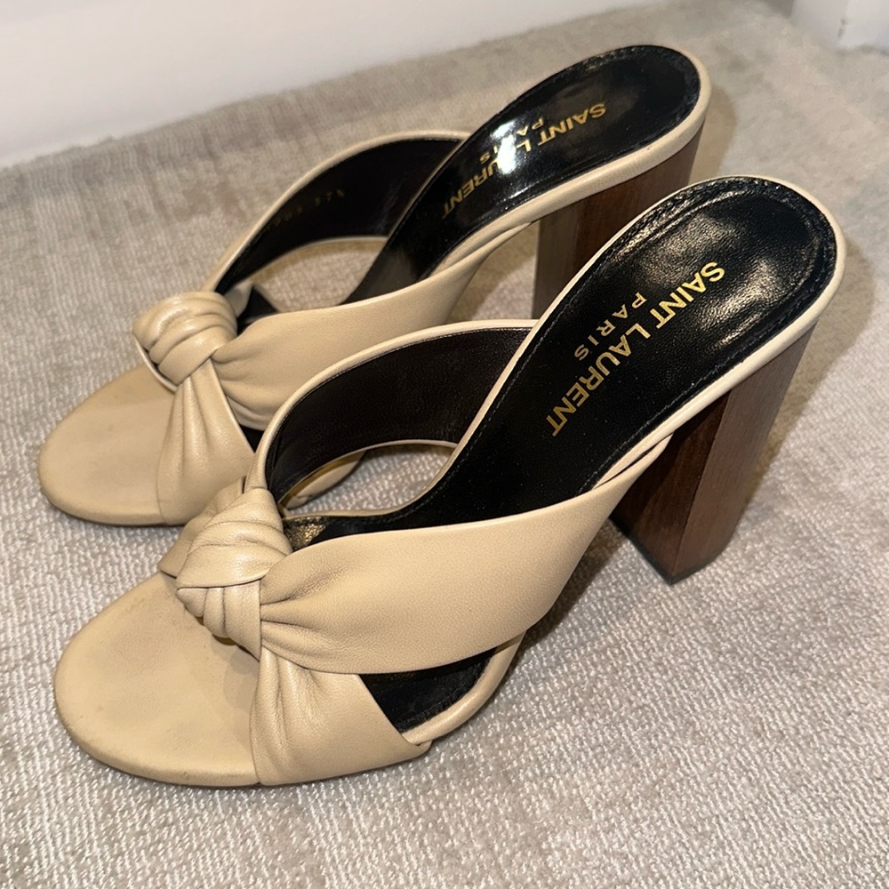 Ysl Bianca knot 75 mm heel